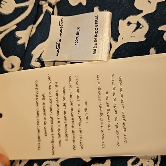 💕NATALIE MARTIN💕 Kate Maxi Wrap Dress Pomegranate Print Indigo Blue Small NWT - Picture 16 of 16